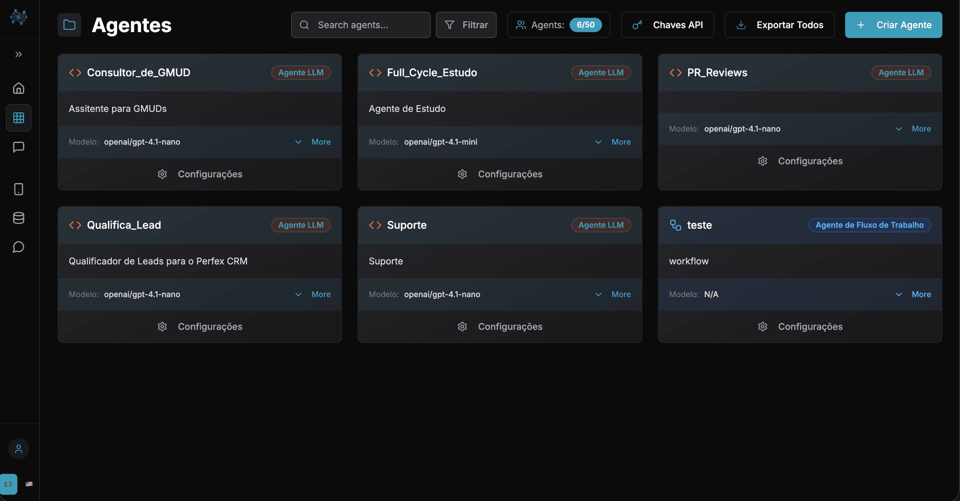 Archicode Nexus agent hub interface