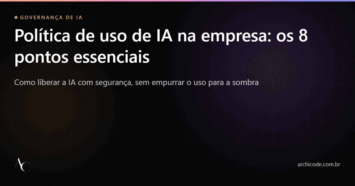 Política de uso de inteligência artificial na empresa